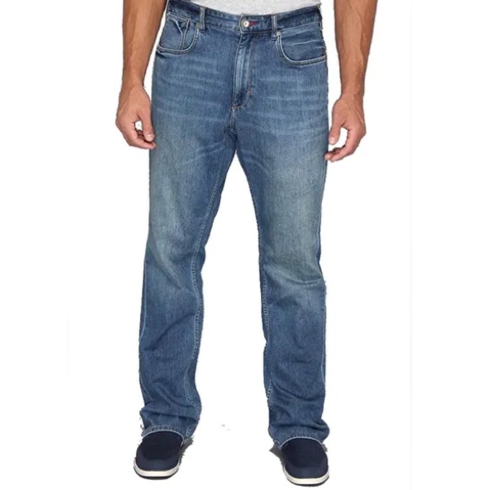 Tommy Bahama Big & Tall New Cooper Jean Medium Worn Wash Mens 52x34 NEW